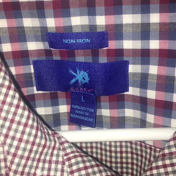 Egara Mens Button Up Shirt Size L - Picture 2 of 3